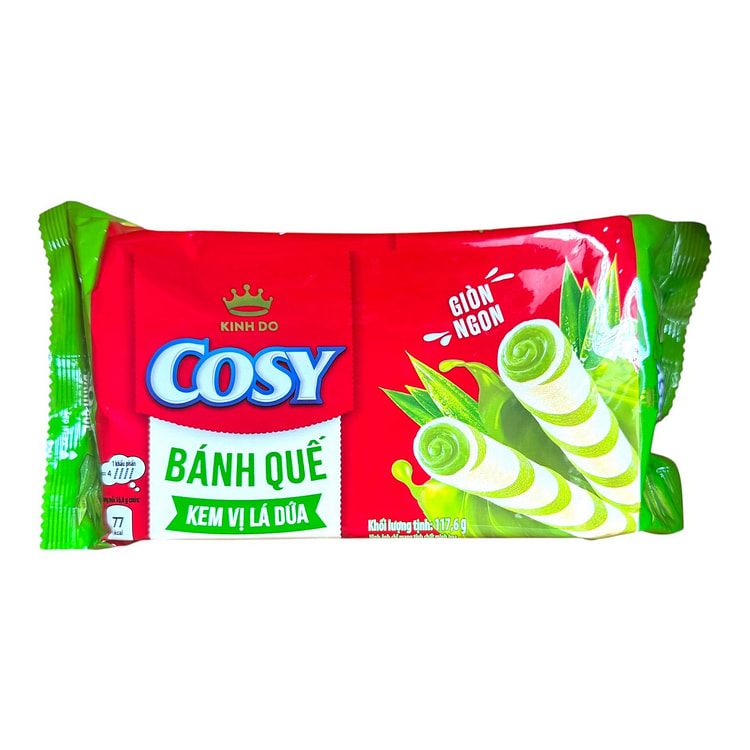 Cosy Pandan Wafer Rolls Banh Que 117 g