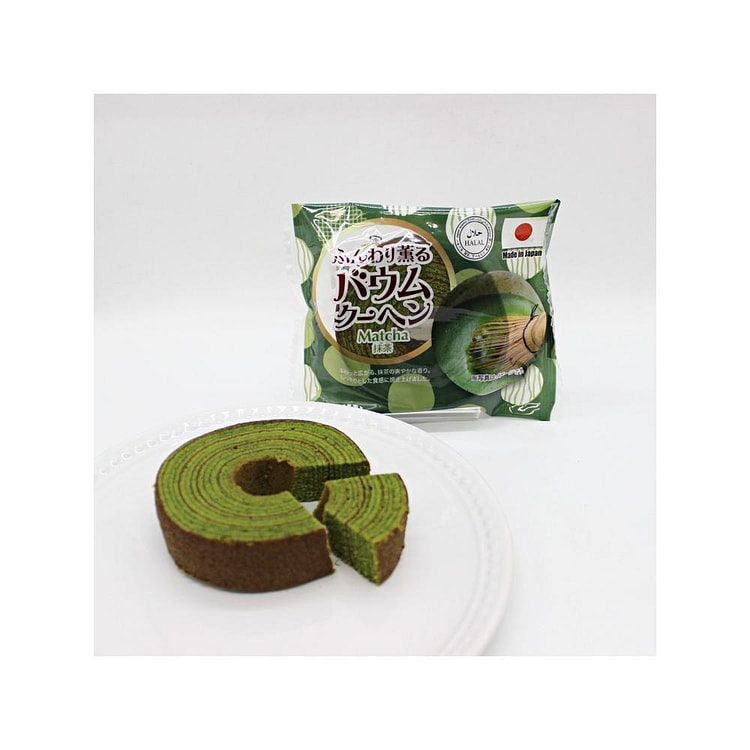 umamill Soft Matcha Baumkuchen Cake