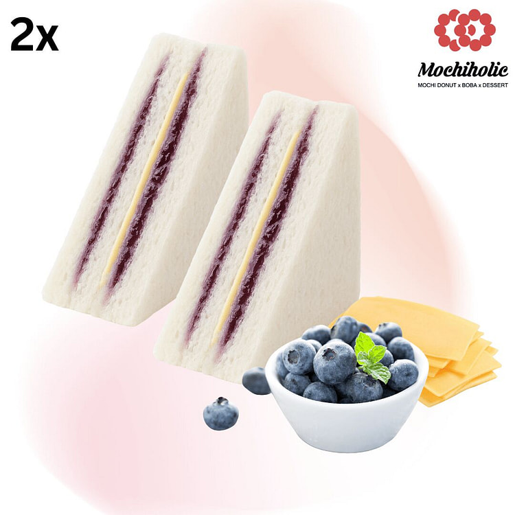 洪式藍莓輕奶甜點三明治（雙入） 1 份