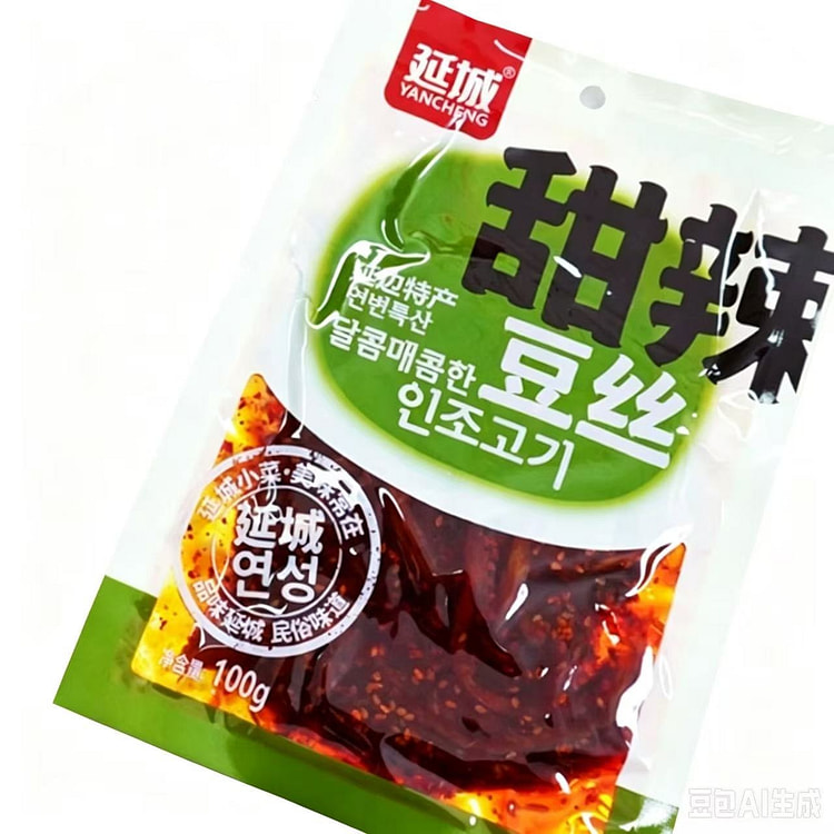 延城 甜辣香辣豆丝100g*2包 200 克
