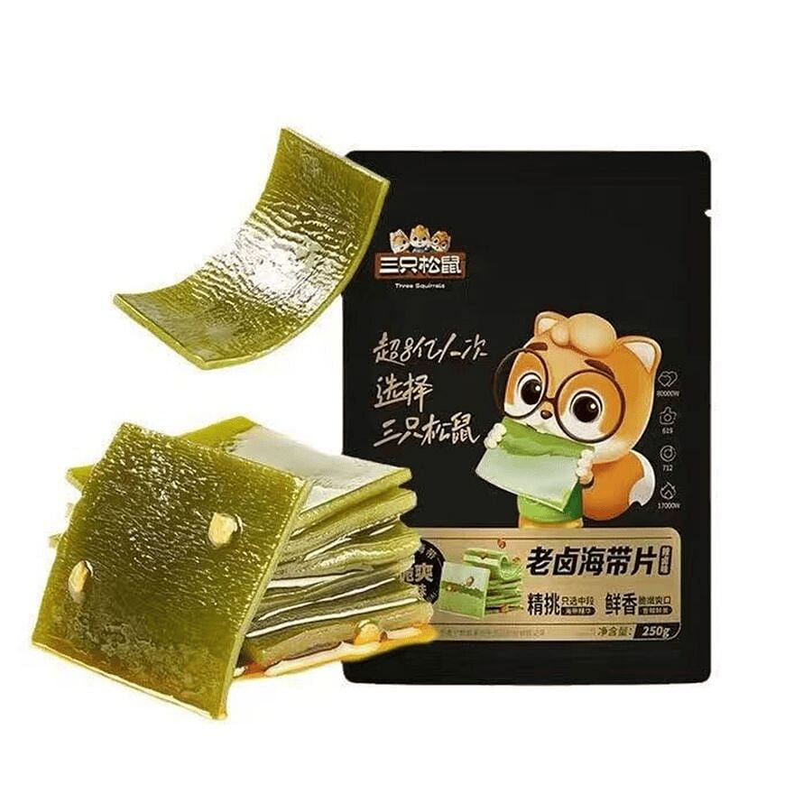 Three Squirrels Braised Seaweed Slices 250g 250 g