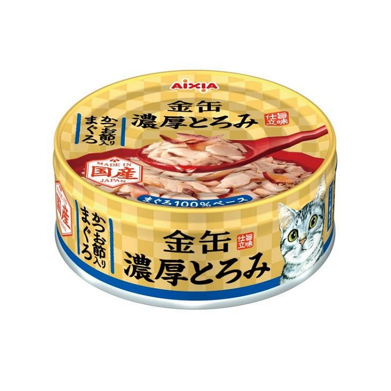 Aixia Tuna with Bonito Flakes Cat Food 70g 1 can