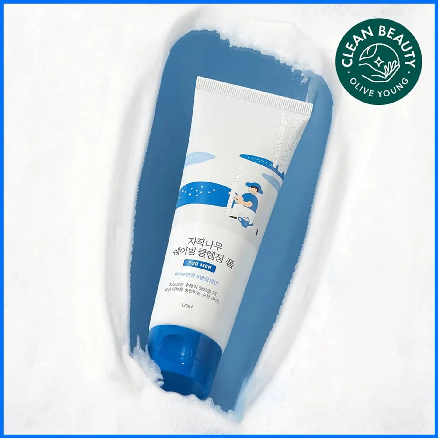 Round Lab Men Shaving Cleansing Foam 120ml 1 each
