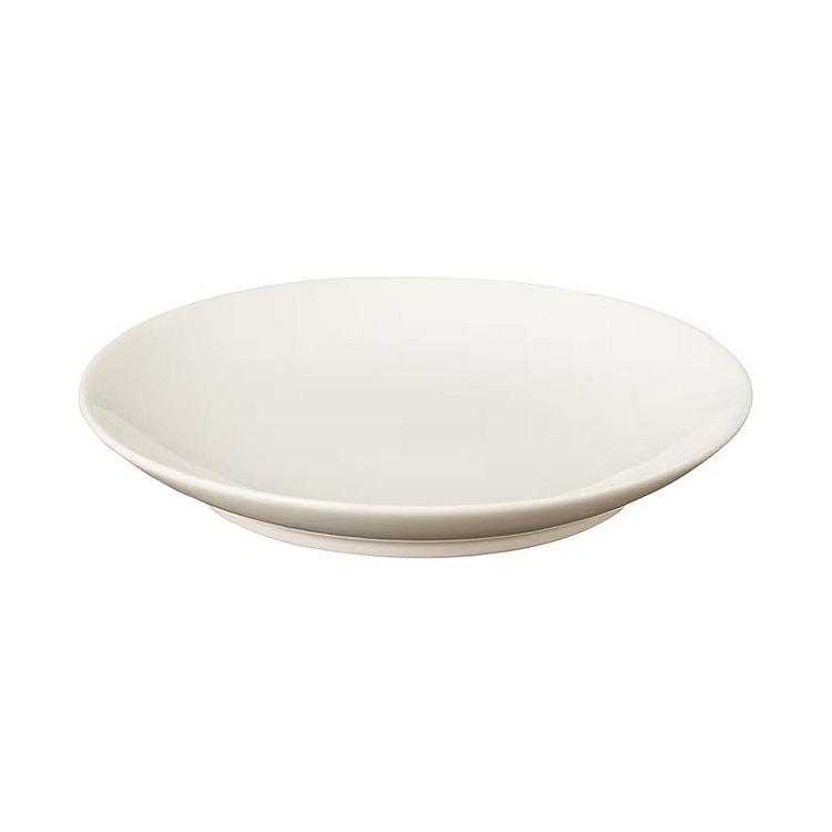MUJI Beige porcelain plate Small Diameter about 15 x Height 2 cm