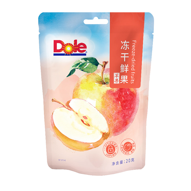 Dole Dule Apple Freeze Dried Fresh Jelly Dried Fruits Apple Crispy Famous S