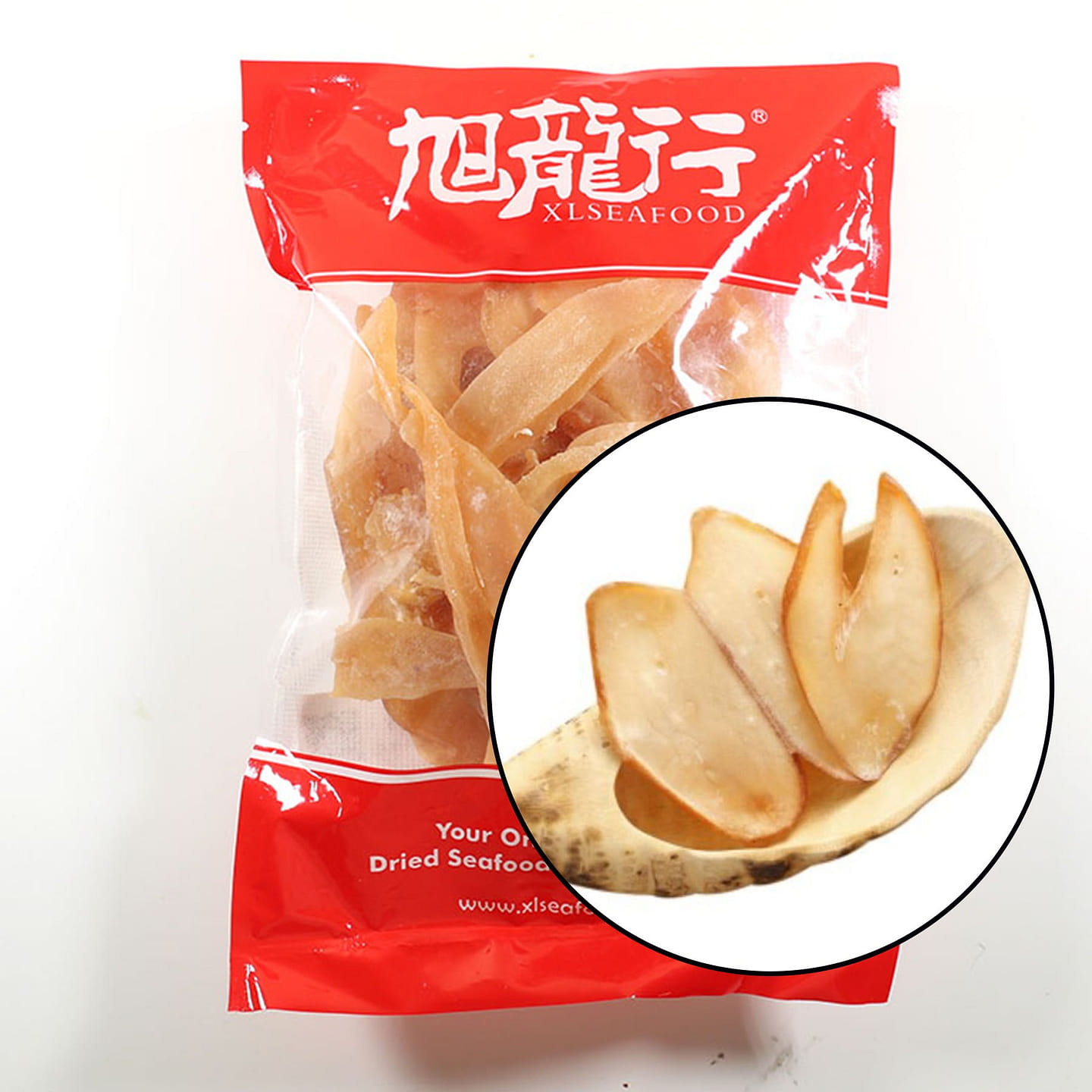 XLSEAFOOD Sun Dried South Africa Sea Conch meat slice AAAA Grade 227g 8 oz