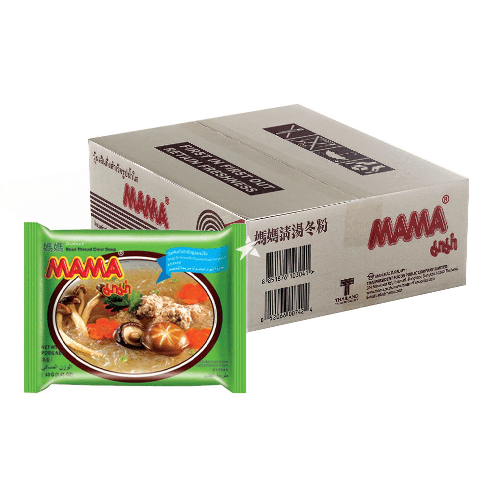 Mama Instant Bean Vermicelli Thread Clear Soup pack of 30 1 개
