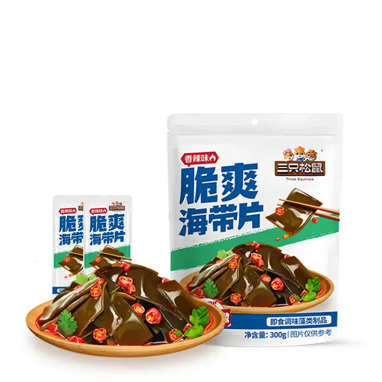 三只松鼠下饭菜海带片即食300g