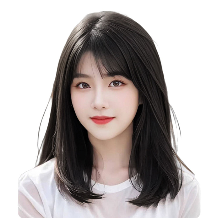 无痕透气减龄真发全头套-40cm-自然色-递针分缝 1 盒
