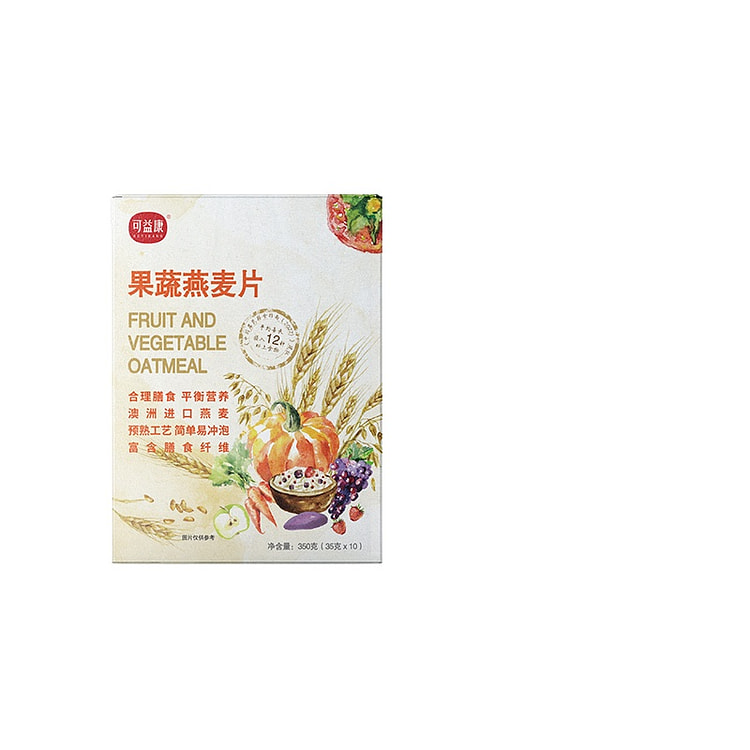 可益康水果果蔬燕麦片350g*1盒