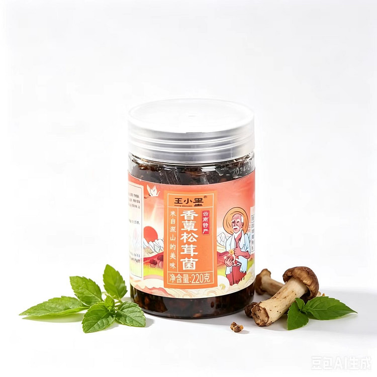 云南特产香蕈松茸菌220g*1瓶 220 克