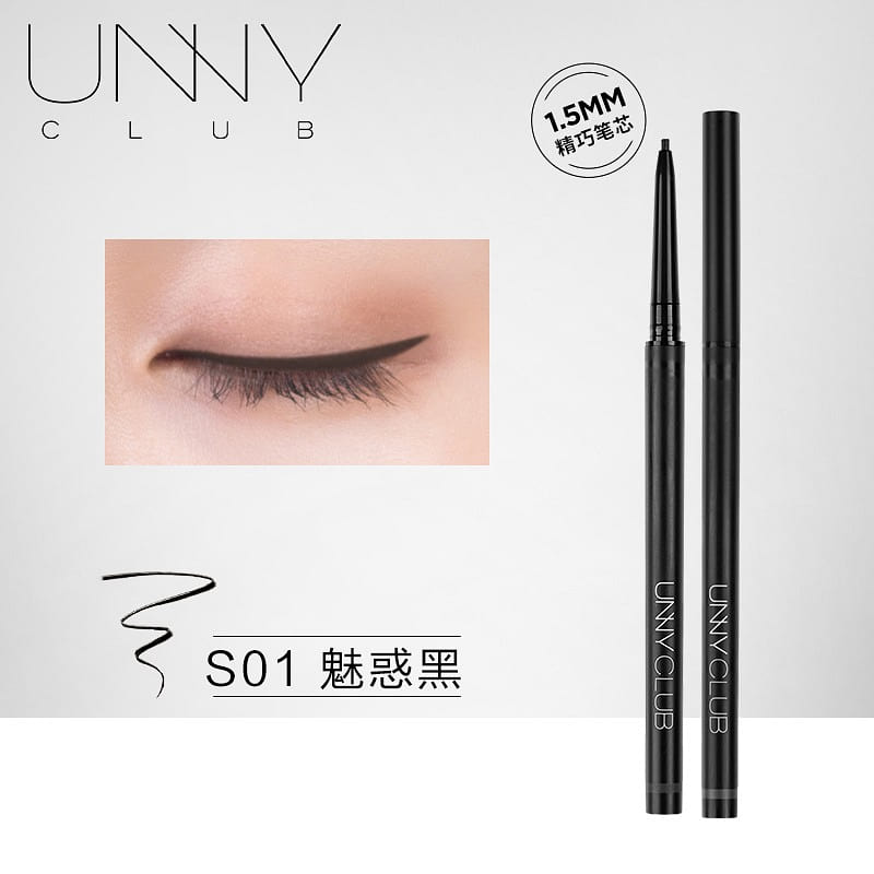 UNNY CLUB SLIM COLOR EYELINER S01-BLACK 1.5mm 1 count
