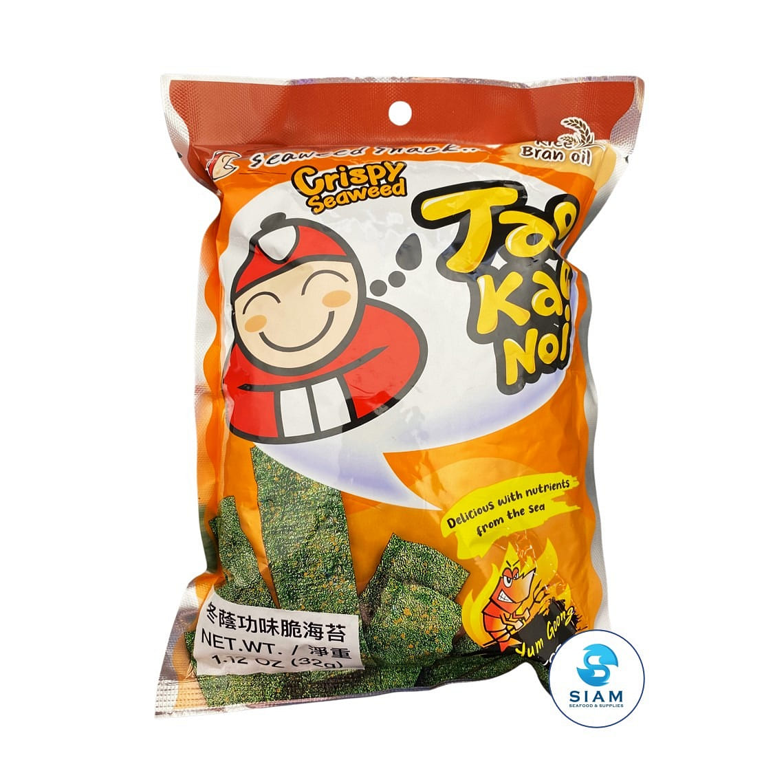 Tao Kae Noi Crispy Seaweed Snack, Tom Yum Goong Flavor 1.1 盎司