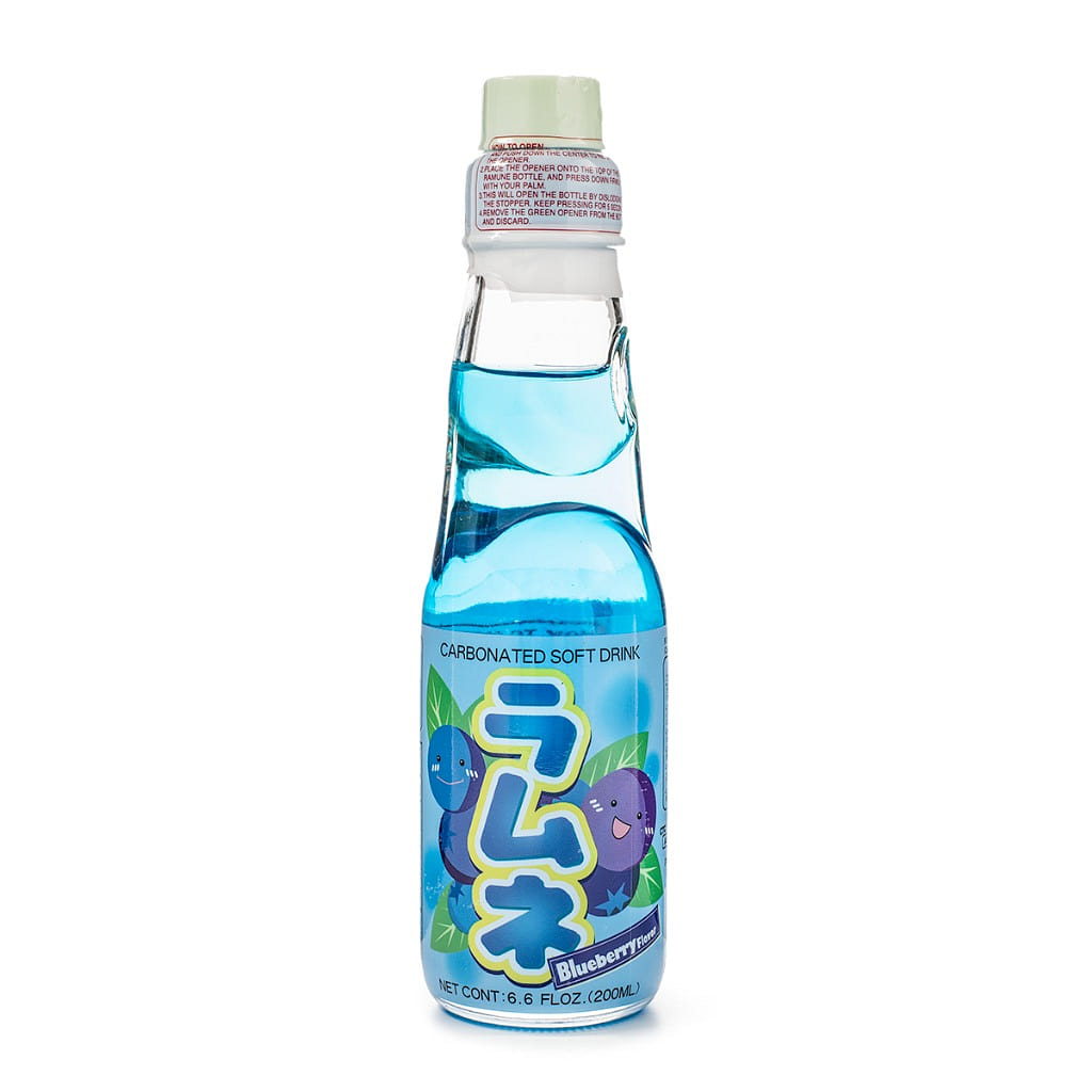 Hata Ramune Japanese Soda Blueberry Flavor 200 ml