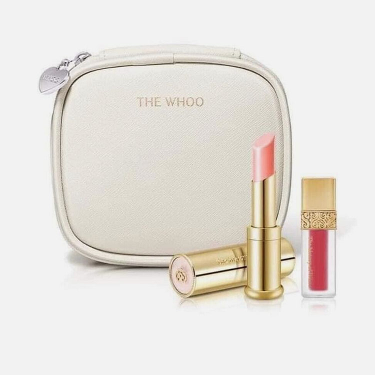 The Whoo Pink Lip Balm No.18 Rose Lip Rouge Set