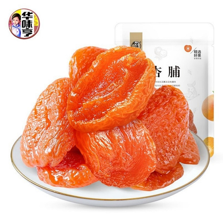 华味亨杏脯酸甜开胃蜜饯水果果干果脯健康休闲小吃零食 100 克