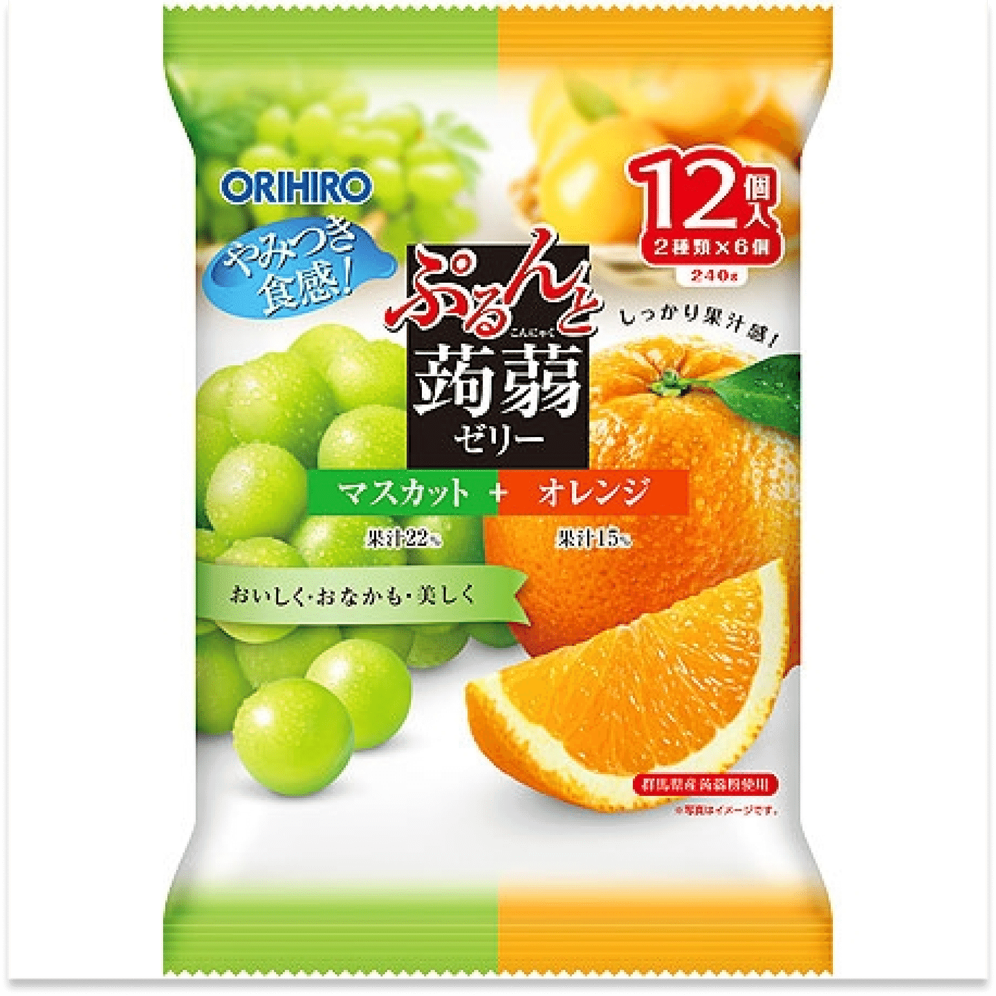 蒟蒻果冻 麝香+橙子 240g 12*20g 1 个