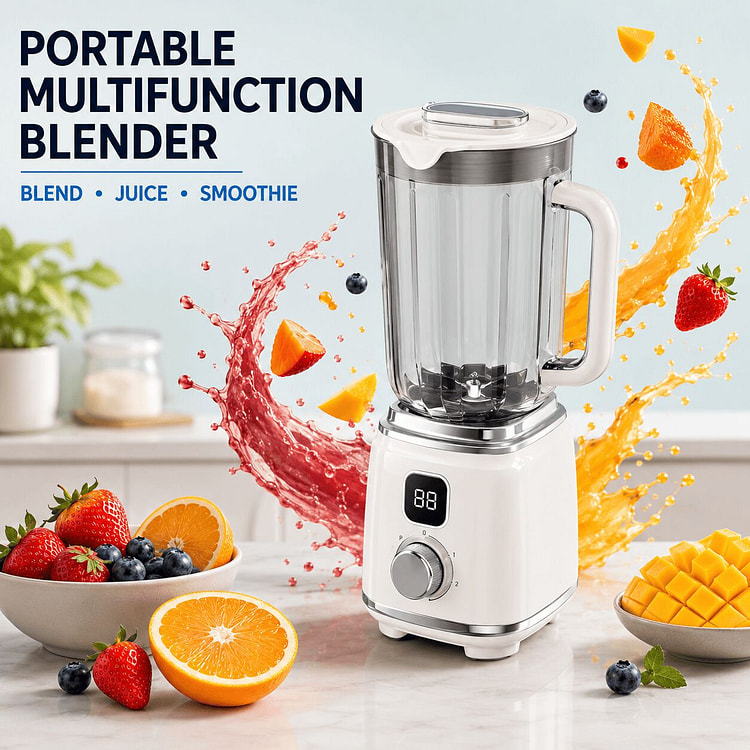 Portable Cordless Blender With 3000mAh Battery, 60 1 box