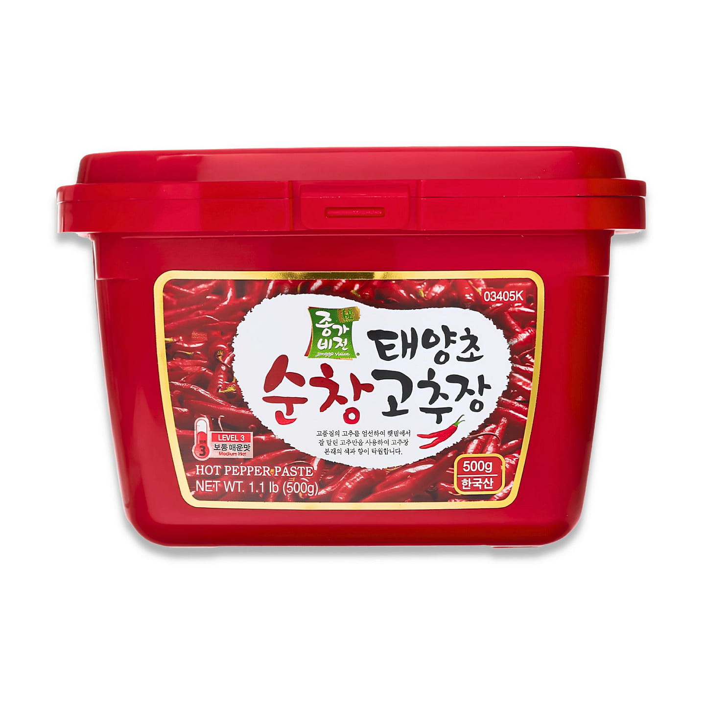 [Jongga Vision] Hot Pepper Paste - 500g 1 each