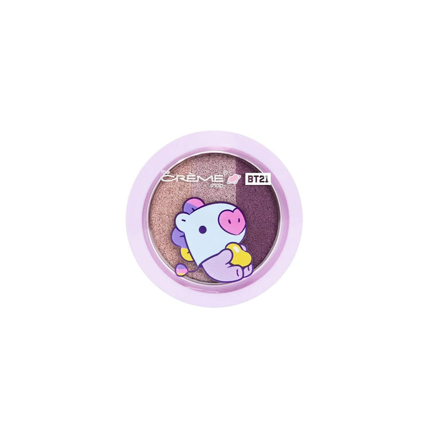 THE CREME SHOP Shimmery Eyeshadow Trio – BT21 Mang Grape Jelly Bean 1 each