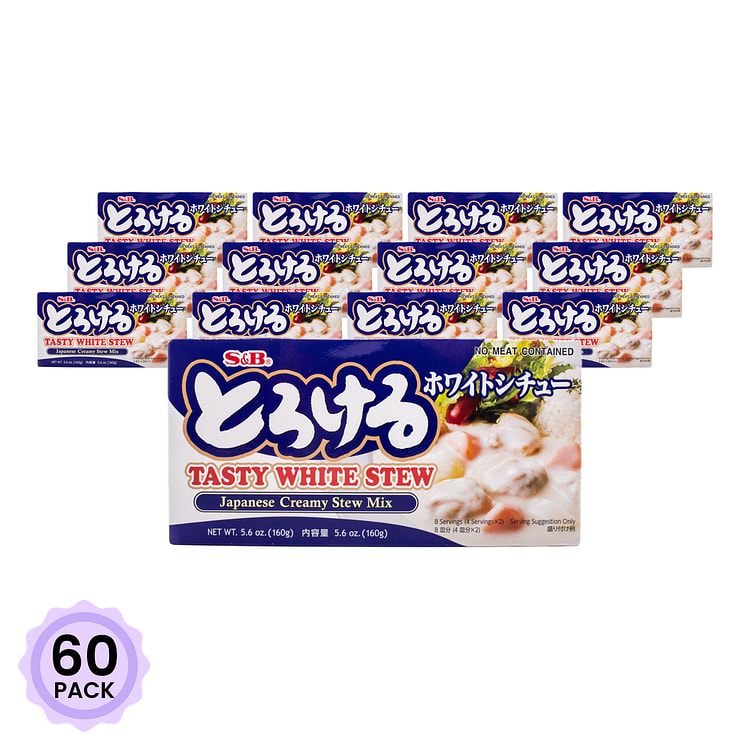 S&B 奶油炖菜酱 5.6 盎司*60 包