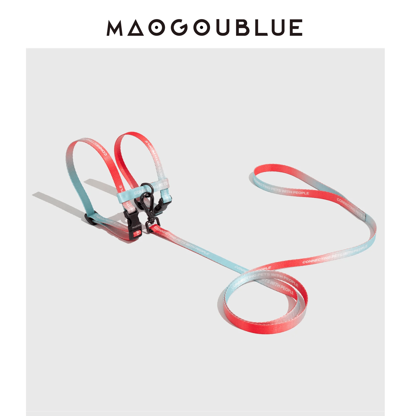 【MAOGOUBLUE】Cat Harness and Leash Set – Watermelon Mint 1 each