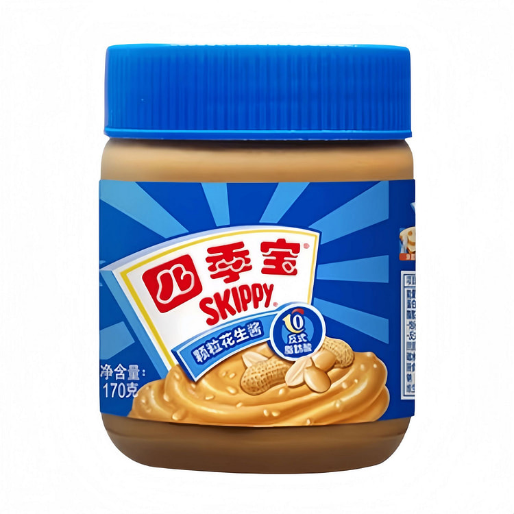 四季宝  颗粒花生酱早餐抹面包吐司拌面 170g 170 克