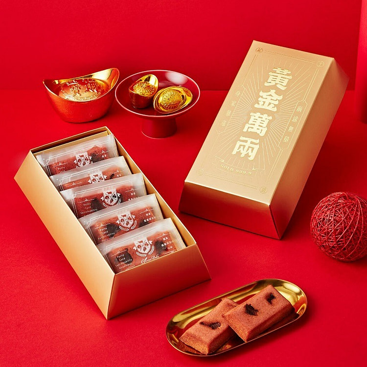 起士公爵黃金萬兩草莓紅鑽費雪禮盒(5入/盒)