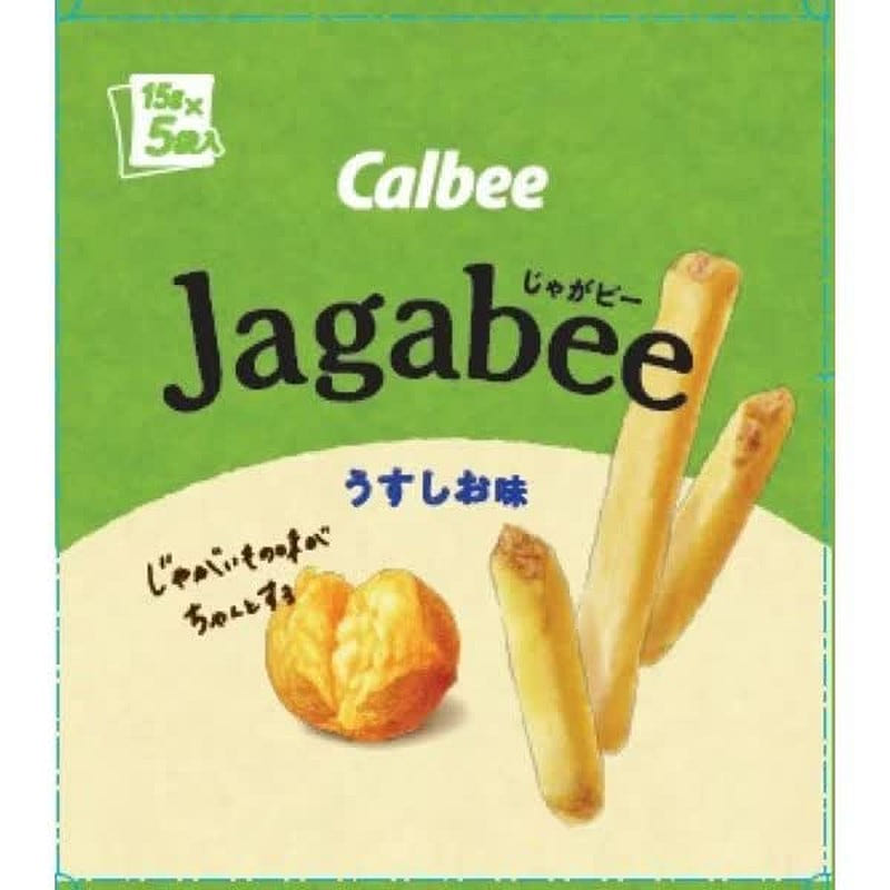 Calbee Jagabee Light Salt Flavor 75g (15g*5) 1 each