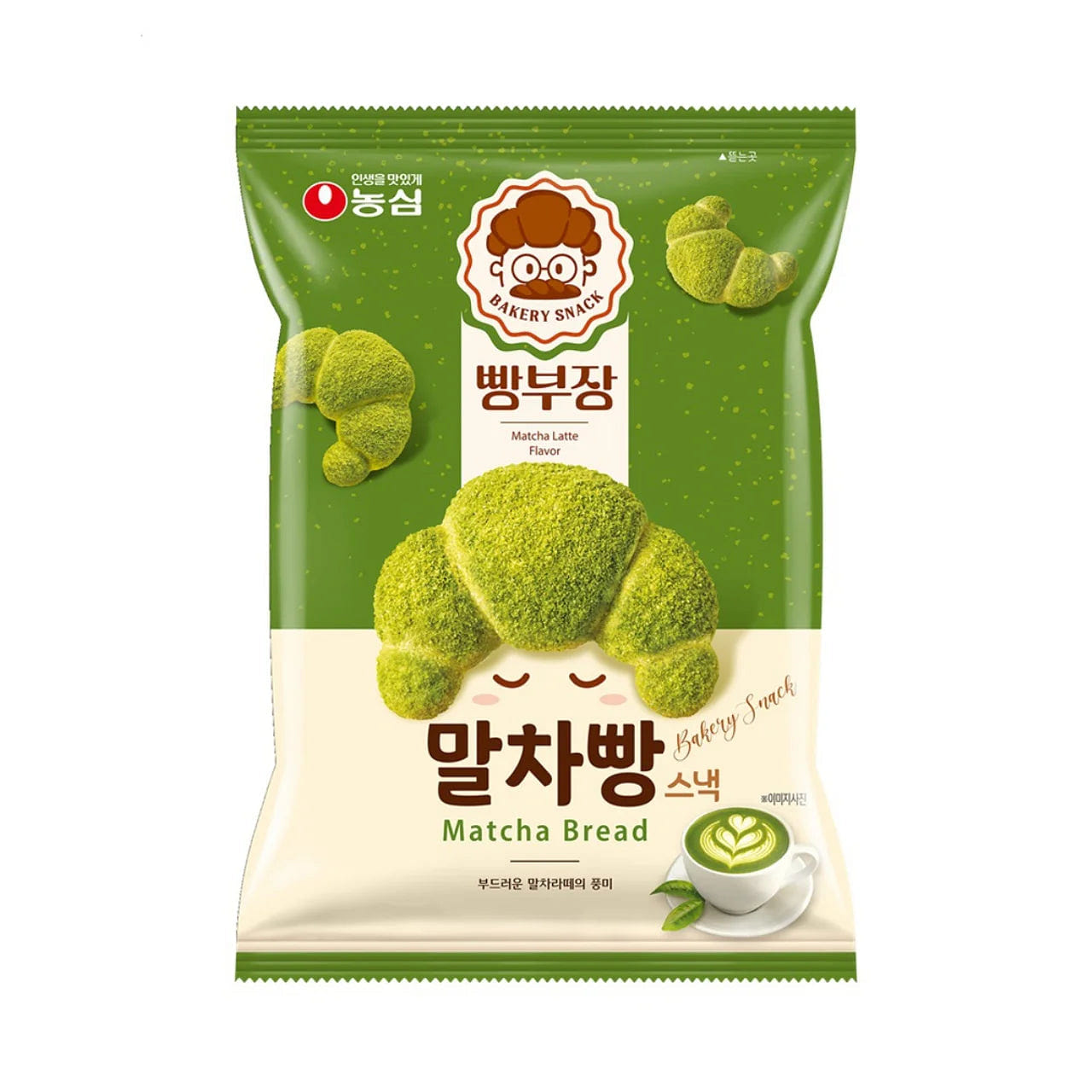 Nongshim Green Tea Croissant 55g 1 each