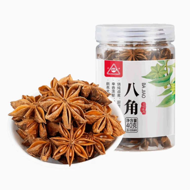 川珍家用调味料炒菜炖菜炖肉香辛料干调料家庭装调味料【八角】40g*1罐