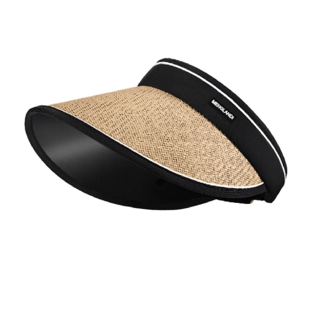 Summer Women’s Raffia Straw Hat Large Brim Sun Hat Light and Breathable Khaki 1 count