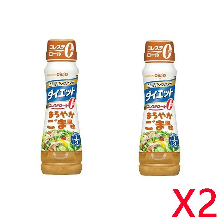 Nissin Sesame Zero Cholesterol Dressing 185ml 2pcs 1 each