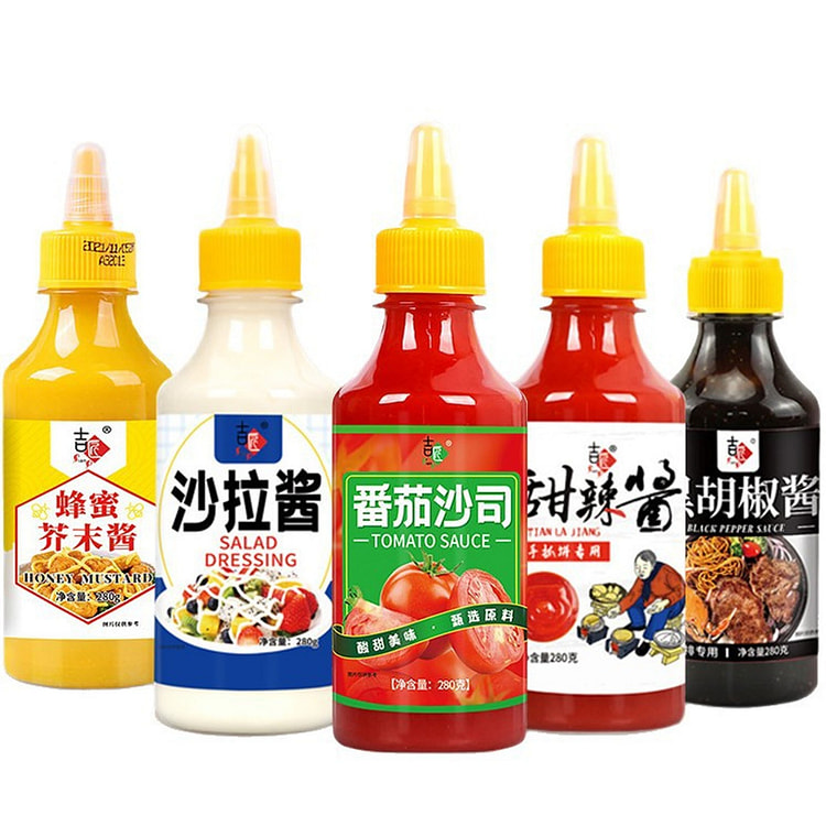 Tomato sauce/salad dressing/black pepper sauce/swe 5 bottle