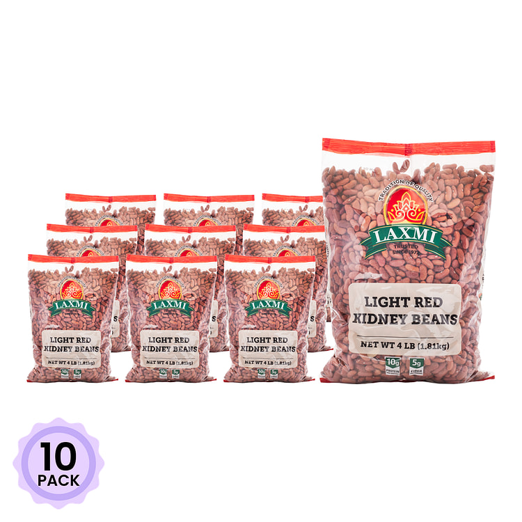 Laxmi Red Kidney Beans Light 4 lb*10 pack