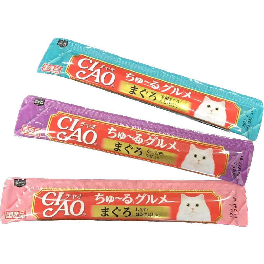 INABA Ciao Churu Cat Treats Value pac- Tuna Flavor 25 count