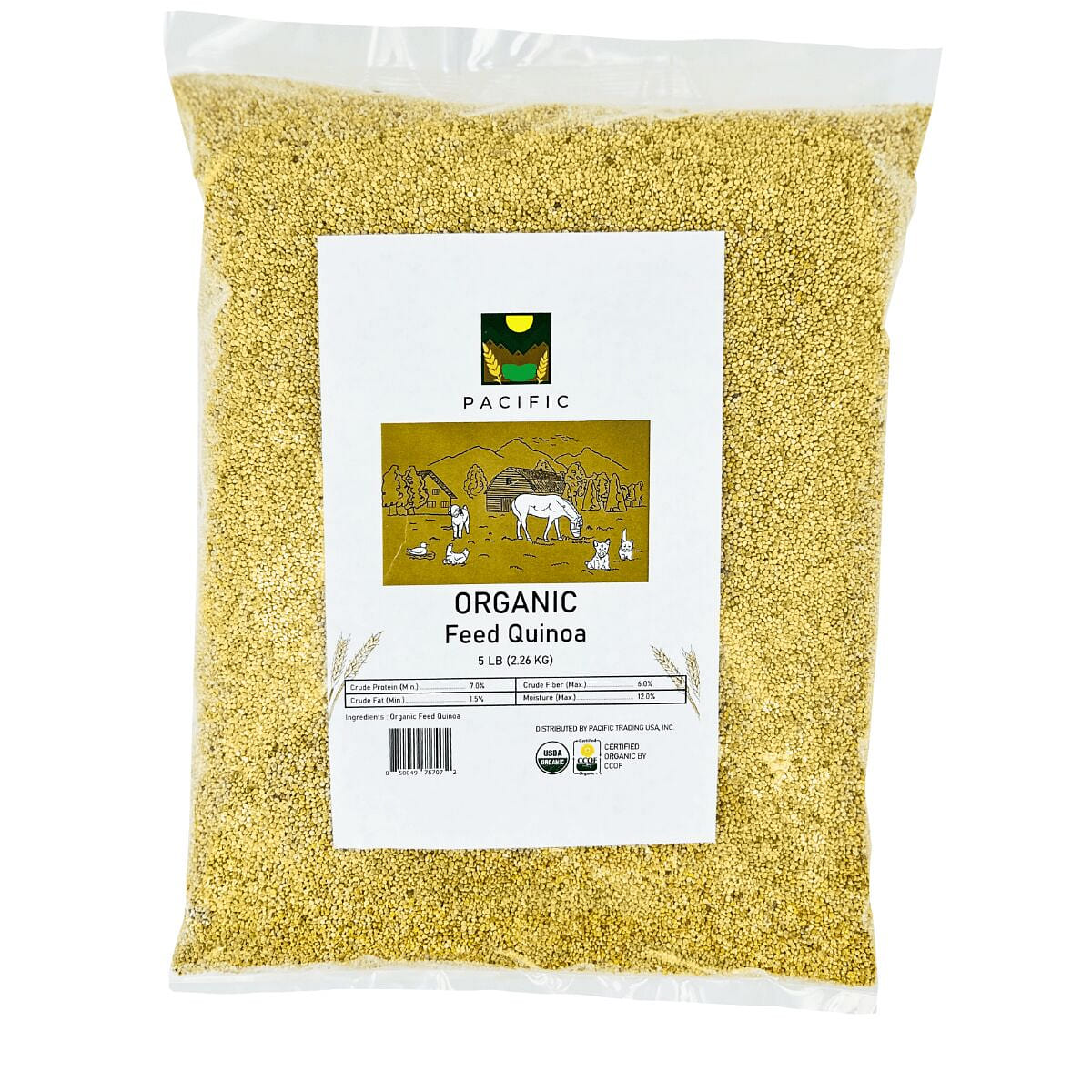 PACIFIC Pet Food Organic Quinoa (5lb Pack) 5 lb