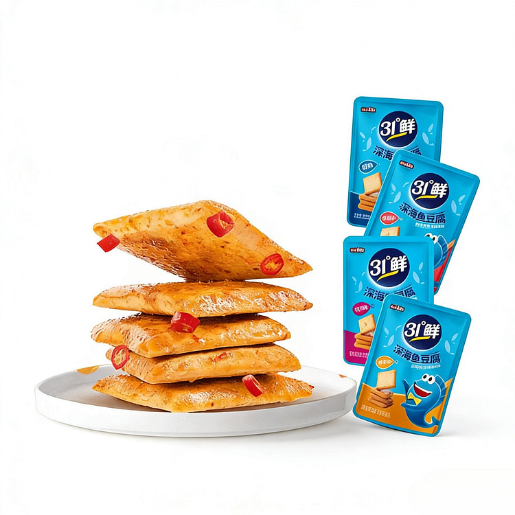 盐津铺子鱼豆腐混合装20包约180g 20 包