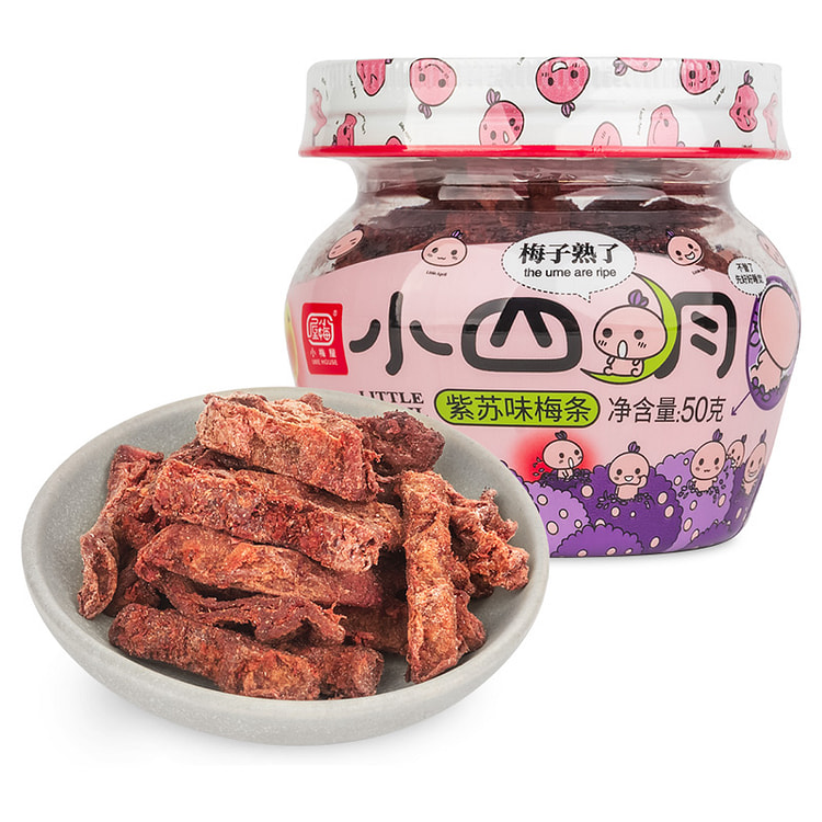 小梅屋小四月梅条紫苏味梅条50g*1罐