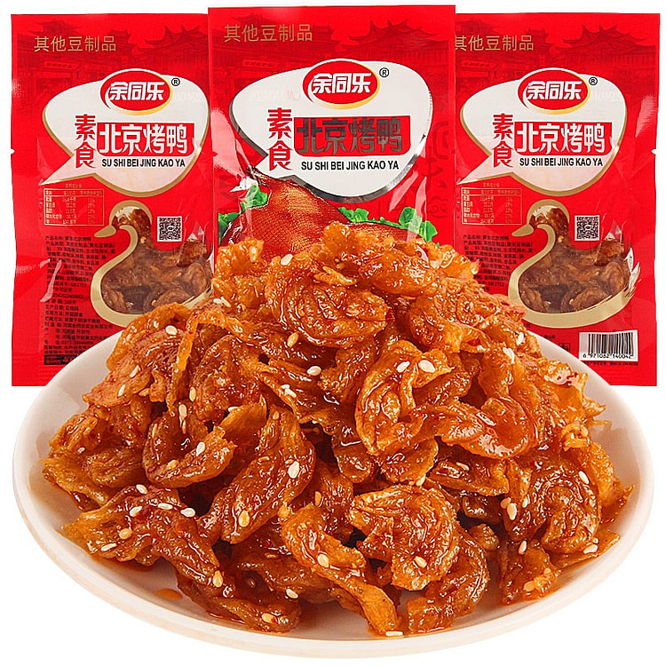 10袋 余同乐北京烤鸭辣条小零食小吃休闲食品