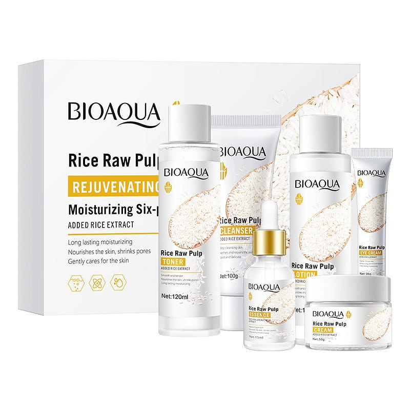 BIOAOUA Skin-Smoothing and Moisturizing 6-Piece Se 1 box