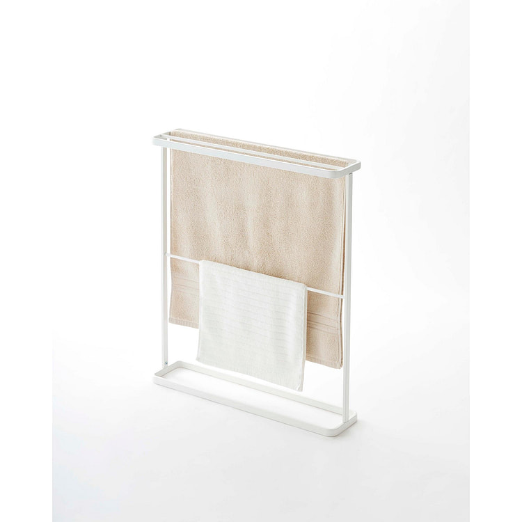 Bath Towel Hanger (30" H)  - Steel White