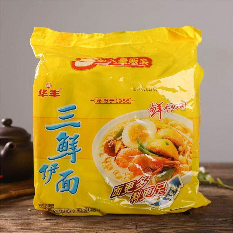 华丰 三鲜伊面（86克*5） 430 克