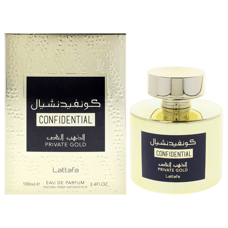 Confidential - Private Gold của Lattafa dành cho cả nam và nữ - Xịt EDP 3,4
