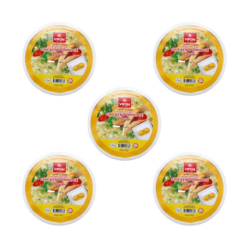 Vifon Instant Chicken Porridge Bowl pack of 5 1 each