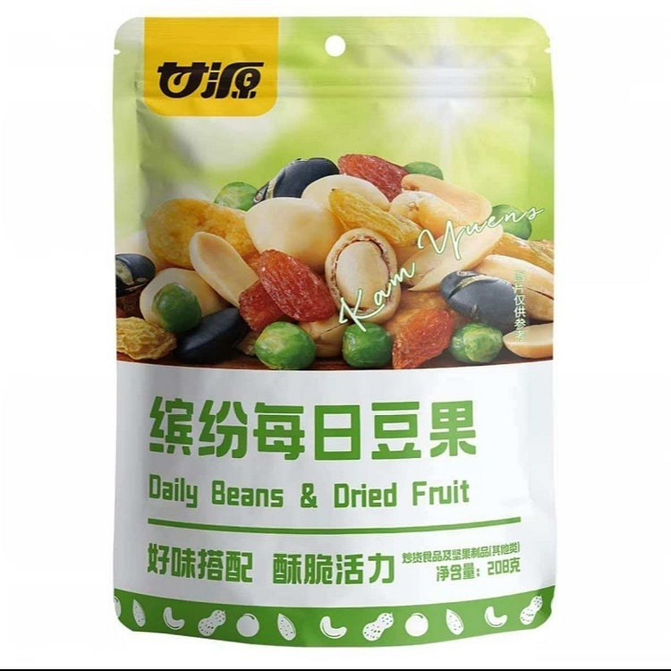 甘源 缤纷每日豆果混合坚果炒货 208g*1袋 208 克