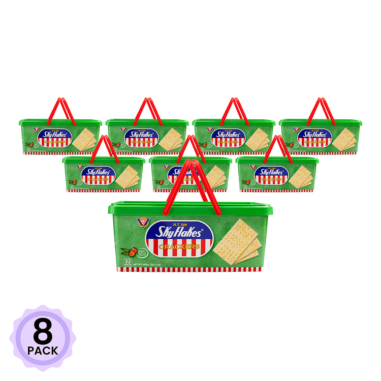 Skyflakes Onion and Chives Tub 800 克*8 包