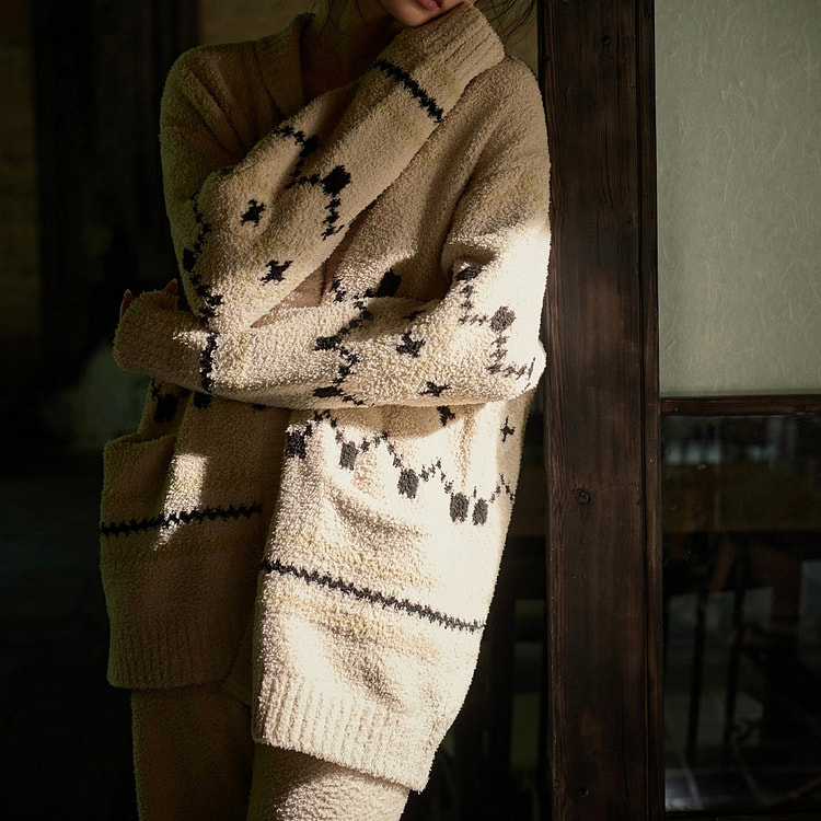 北欧日记睡衣套装居家服 M码 2000 克