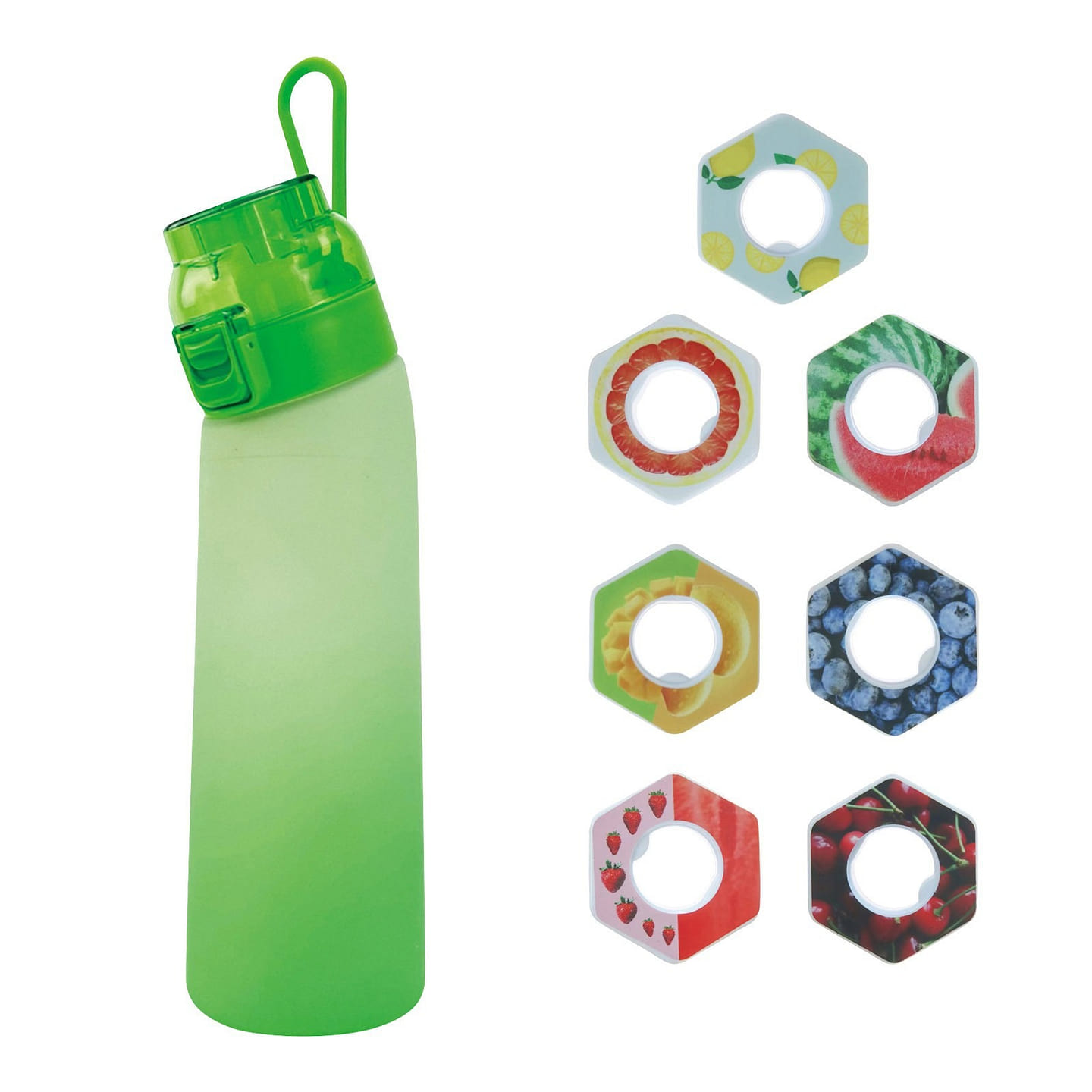 water bottle with flavor pods (22oz) Flavored water bottle Tritan 1 each
