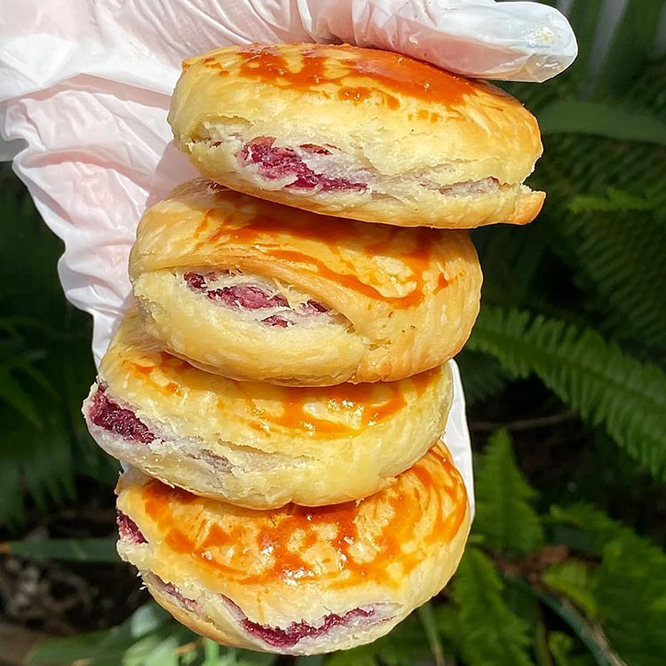 黄油玫瑰鲜花饼